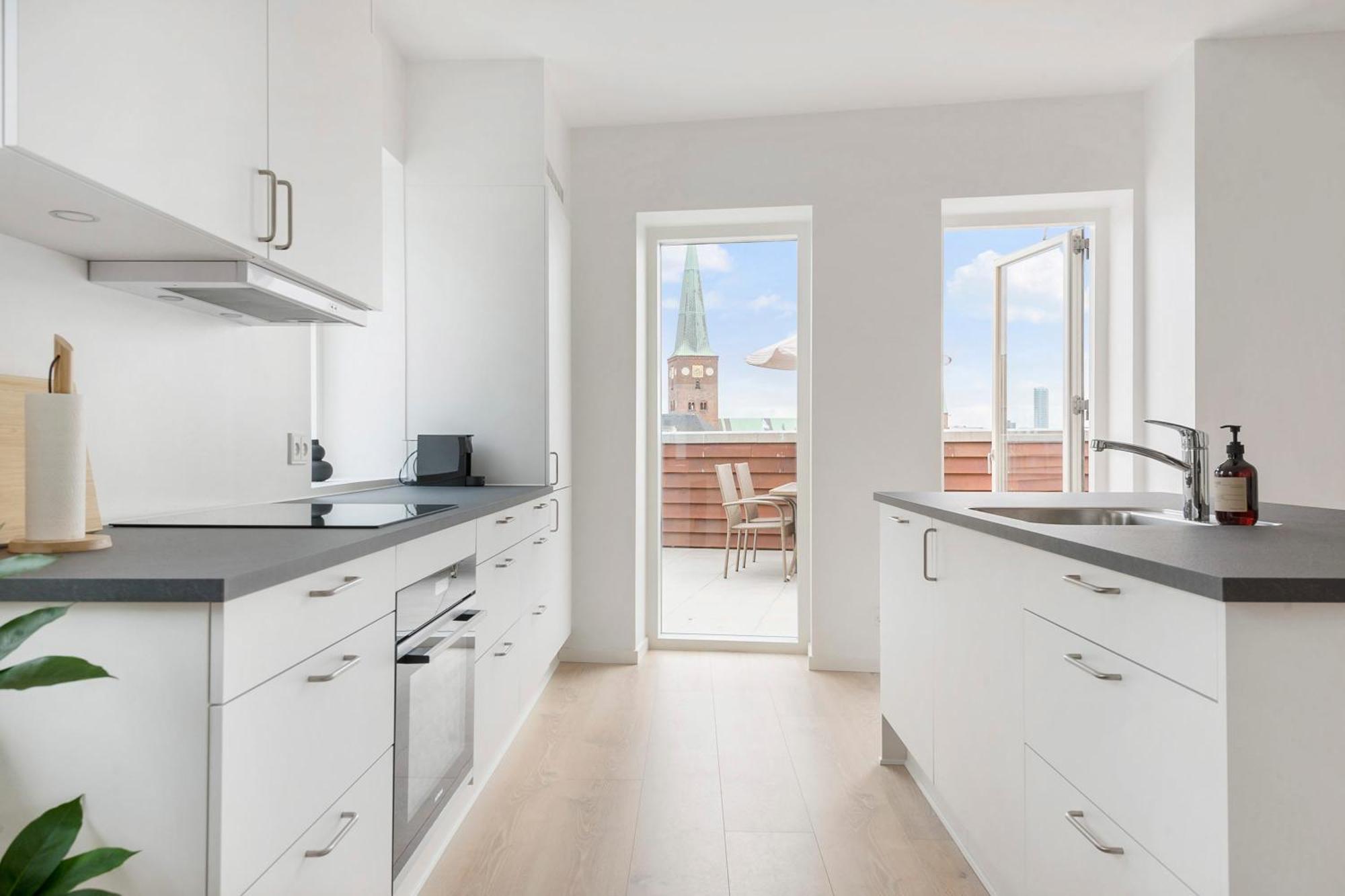 Grand Penthouse Suite With Private Rooftop Terrace Arhus Bagian luar foto